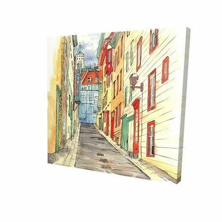 FONDO 32 x 32 in. Lane In Le Petit Champlain-Print on Canvas FO3329979